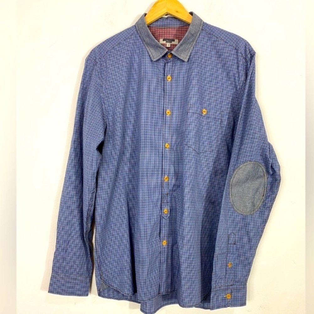 Ted Baker London Plaid Blue Shirt